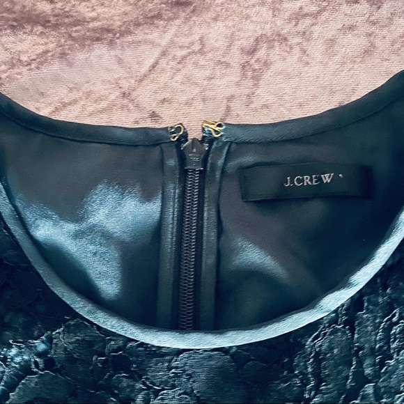 J. Crew Black Label Lace Peplum Blouse in Black - Picture 6 of 12